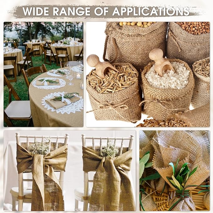 Gardening Burlap Roll - Multipurpose Natural Burlap Fabric (40 Inch x 10 Feet)