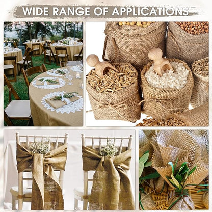 Gardening Burlap Roll - Multipurpose Natural Burlap Fabric (40 Inch x 15 Feet)
