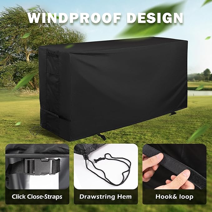 Outdoor Raised Garden Bed Cover for Best Choice Products 72x24x30in Raised Garden Bed, Outdoor Planter Box Stand Cover for Mobile Elevated Wood Planter/Planting Bed