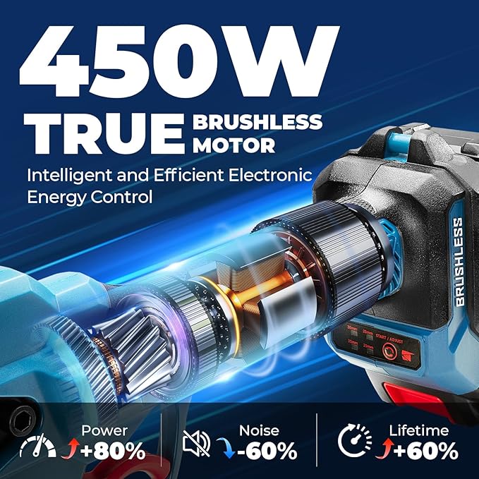 Dong Cheng 20V Brushless Electric Pruning Shears, 1.4″ Optimized Cut & 4-Level Adjustment Electric Pruner, Premium SK5 Blade, Cordless Pruning Shears with 2.0Ah Battery for Tree & Garden Branches