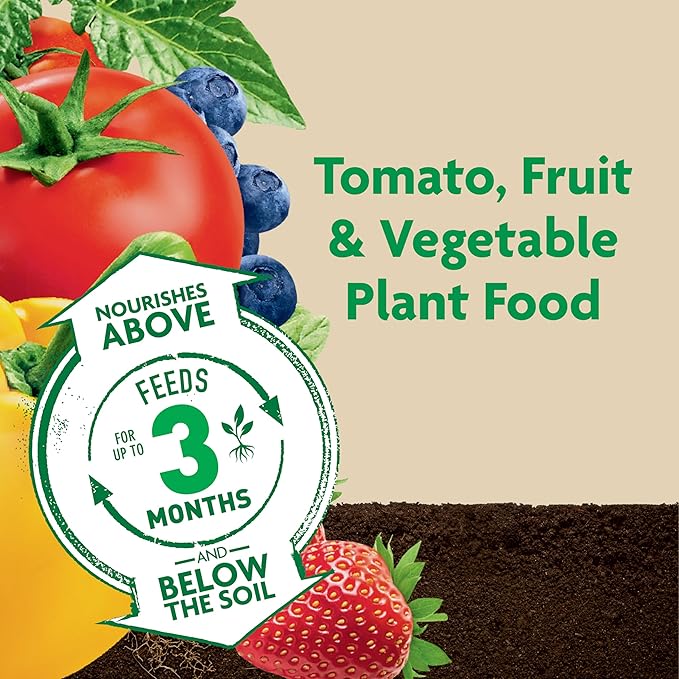 Miracle-Gro Shake 'N Feed Tomato, Fruit & Vegetable Plant Food, Plant Fertilizer, 4.5 lbs. (6-Pack)