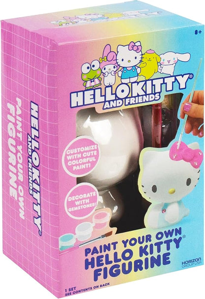 Horizon Group USA Paint Your Own Figurine Kit, DIY Art Project for Kids, Hello Kitty