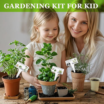 Whimsical Herb Character Garden Markers-13Pcs Garden Labels,Toddler Kids Gardening Set Accessories,Durable Waterproof Signs for Outdoor，Housewarming Gift for Plant Lovers