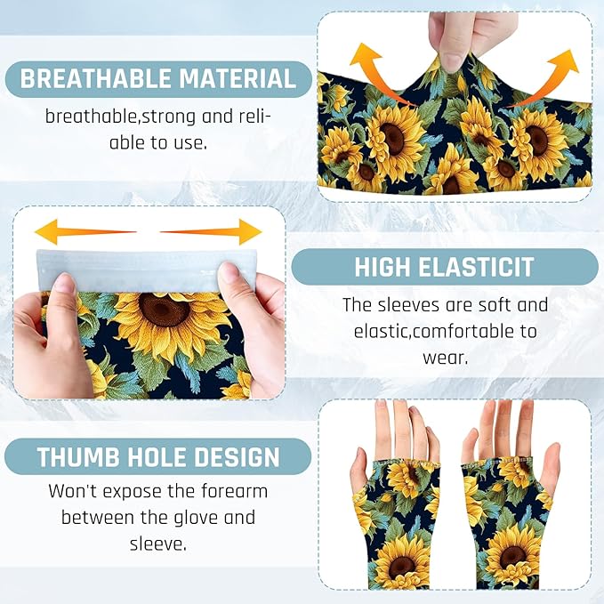 Gardening Sleeves for Women Farm Sun Protection Thorn Proof Cooling Arm Sleeves to Cover Arms for Garden Sports