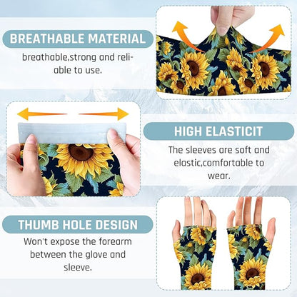 Gardening Sleeves for Women Farm Sun Protection Thorn Proof Cooling Arm Sleeves to Cover Arms for Garden Sports