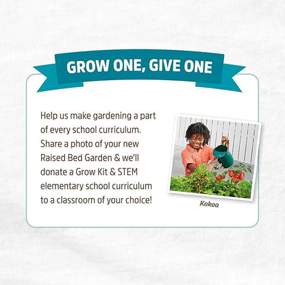 Back to the Roots Breathable Raised Bed (Provides More Oxygen to Roots), 3 Cu. Ft., No Assembly Needed, Reusable & Weatherproof