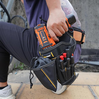 MELOTOUGH Drill Holster Impact Driver Holster with Bit Pouch Heavy Duty Impact Holster for Tool Belt