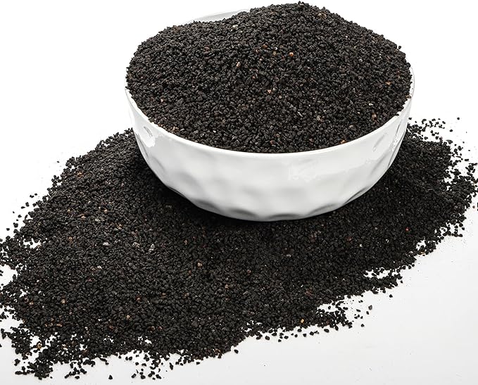 TOPZEA 12 LB Black Lava Rocks Sand for Plants, Potting Soil Decorative Landscaping Gritty Pumice, Crushed Volcanic Stone Gravel for Bonsai Succulent Cactus, Top Dressing, Vase Filler, Fairy Gardening