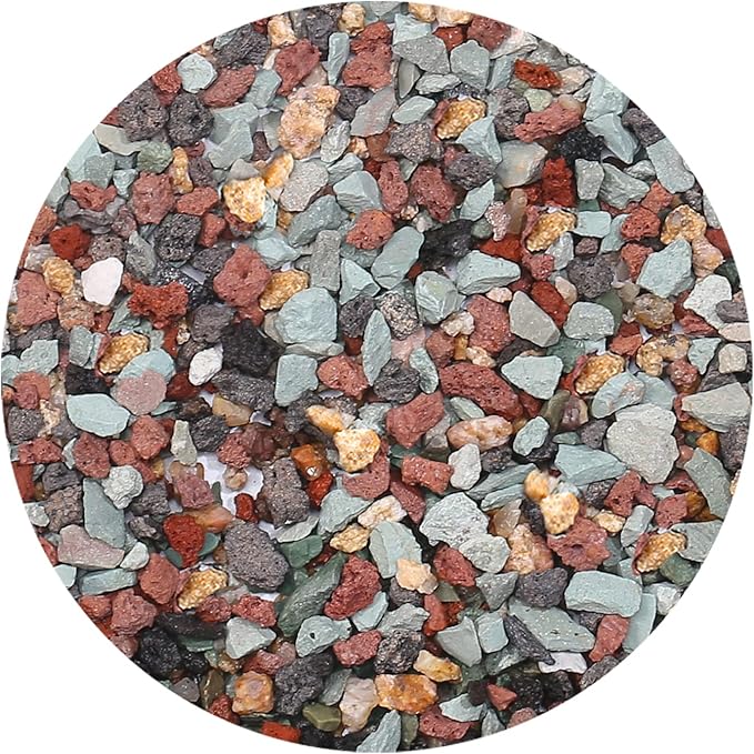 2.5lb Premium Horticultural Gritty Mix Lava Rock Pebbles Maifanitum Potting Soil Amendment -Perfect for Succulents, Cactus, Bonsai, Terrariums, and Fairy Gardening