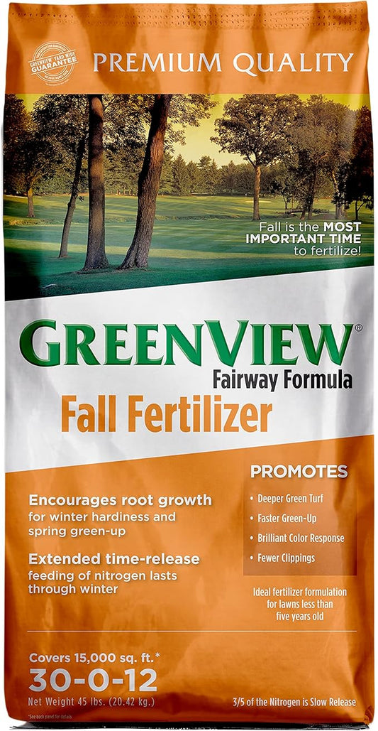 GreenView Fairway Formula Fall Lawn Fertilizer - 45 lb. Bag - Covers 15,000 sq. ft.