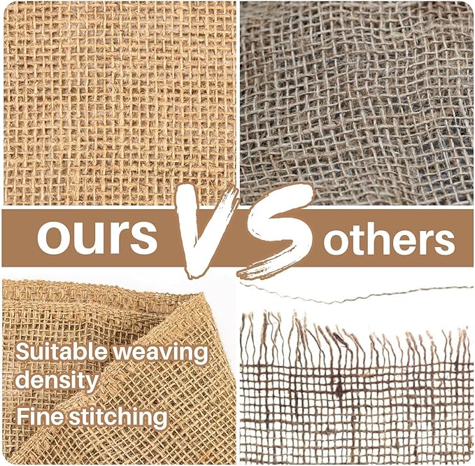 Burlap Fabric Roll - Garden Burlap Fabric Roll 40" X 13 Feet Natural Burlap Material Fabric Roll Trees Fabric Burlap Tree Wrap Outdoor Plant Jute Fabric Burlap Rolls for Crafts Gardening Decor