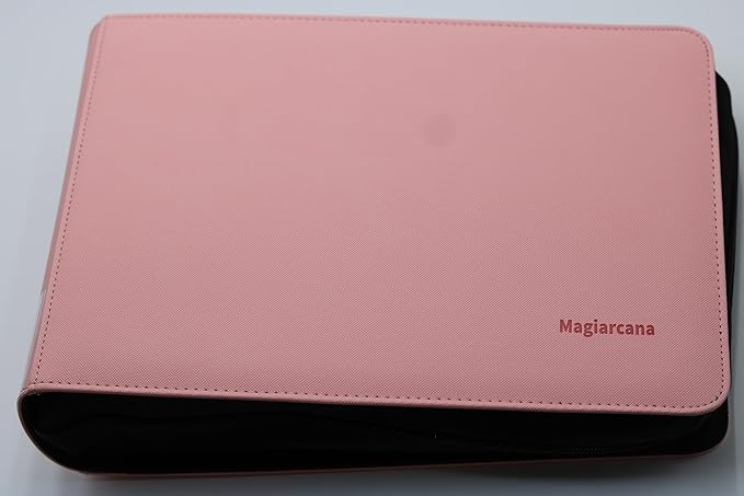 greeting card organizer binder and birthday card holder book,christmas card photo album,binder for greeting cards with sleeves,Suitable for 5x7in, 4x6in, 3x5in cards holds 120 cards (pink)