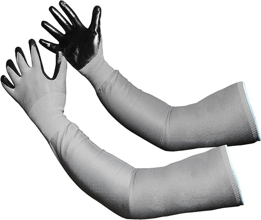 Long Sleeve Gardening Gloves, Protection Sleeves, No-Slip Grip Strong Durable Garden Gloves, Extended Cuff Women Men