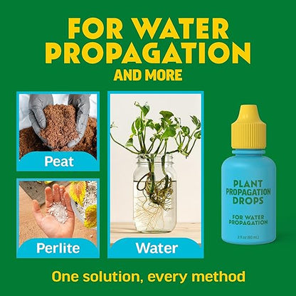 Rooting Drops for Plant Propagation | for Faster, Stronger Roots & Less Shock | Propagation Drops for Water, Soil, Moss, & More! Supports Plant Health During Repotting | for All Your Props & Cuttings