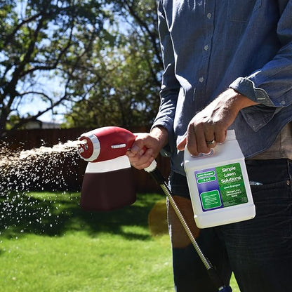 Commercial Grade Lawn Energizer Iron Nitrogen Micronutrient Booster - Liquid Turf Concentrated Fertilizer - Lawn, Garden, and Indoor Plants - Any Grass Type - Simple Lawn Solutions- 1 Quart