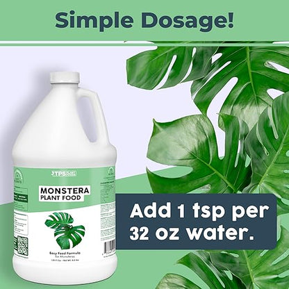 Plant Food for Monsteras and Philodendrons, Tropical Houseplant Liquid Fertilizer, 1 Gallon (128 oz)