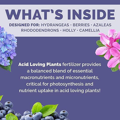 Bloom City's Acid-Loving Plant Fertilizer - Soil Acidifier - for All Acid Loving Plants, Gallon (128 oz)