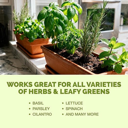 Herb Fertilizer – Liquid Plant Food for All Edible Herbs & Leafy Greens, Indoor & Outdoor, 1 Gallon