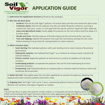 Super Absorbent Polymer Helps Plant Growth and Plant Establishment (40 Pounds)