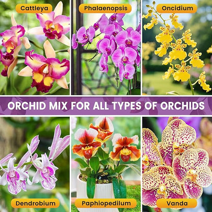 Legigo 6 QT Orchid Potting Mix for Repotting- Include Moss, Pine Bark, Perlite and Coco Peat, Orchid Bark Potting Mix, Orchid Soil for Potting Indoor Plants, Enhanced Drainage & Root Ventilation