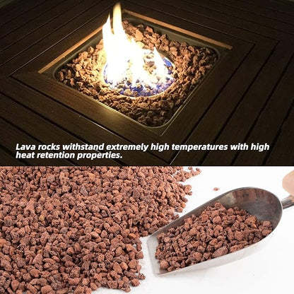 Natural Lava Rocks Granules Decorative Landscaping for Bonsai, Cacti, Succulents Plants, Vase Fillers and Terrarium Plants, 5Lbs