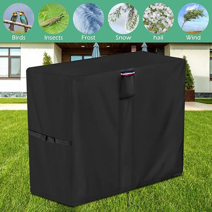 Planter Cover, for Veradek Tall Rectangular Planter, Heavy Duty Frost Cover for Outdoor Winter Frost Cold Weather, Black 38" x 10" x 35"