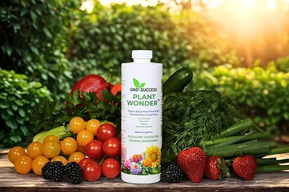 PlantWonder (Plant Wonder) Black Peat Potassium Humate – Liquid Humic & Fulvic Acid Soil Conditioner – Organic Root & Soil Enhancer for Vegetables, Lawn & Garden – 16 oz Concentrate