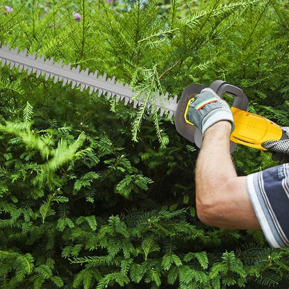 Hedge Trimmer Compatible for Dewalt 20V 60V DCB206 DCB609，Cordless Electric Hedge Trimmer with 1600RPM Brushless Motor, 22'' Dual-Action Blade with 3/5'' Cutting Capacity (NO Battery)
