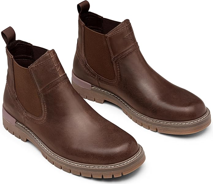 Jousen Chelsea Boots Casual Slip On Ankle Waterproof Mens Boots