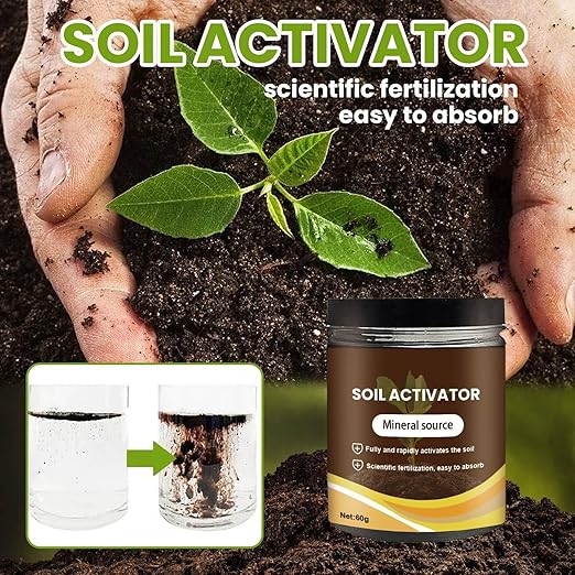 Soil Activated, 2025 Organic Soil Activator & Plant Fertilizer for Raised Garden Beds, Dirt Health Booster, Liquid Fertilizer for Indoor & Outdoor Plants for Raised Garden Beds, Potting Mix (4PC)
