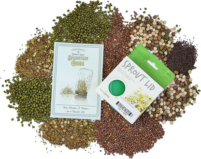 Handy Pantry Organic Sprouting Seed Assortments - Microgreens, Sprout Seeds Variety Pack (12 Pack - Premeasured)