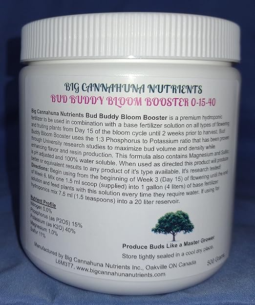 Big Cannahuna Nutrients Bud Buddy Bloom Booster (500, Grams)