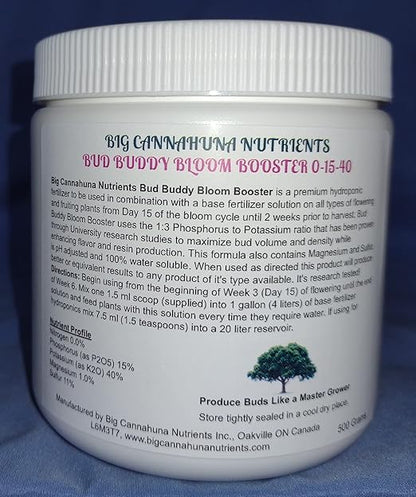 Big Cannahuna Nutrients Bud Buddy Bloom Booster (500, Grams)