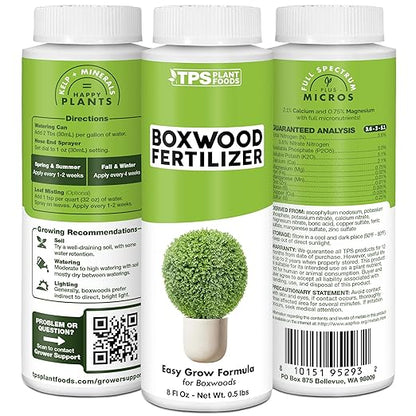 Boxwood Fertilizer, Complete Liquid Boxwood Shrub Plant Food, 32 oz (1 Quart)