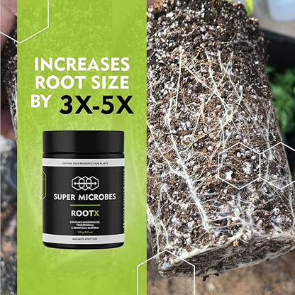 RootX – Premium Mycorrhizae Rooting Powder | Enhance Root Growth & Nutrient Uptake | Mycorrhizal Fungi & Trichoderma | Organic Soil Booster for Stronger Plant Roots