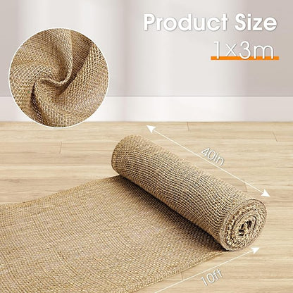 Gardening Burlap Roll - Multipurpose Natural Burlap Fabric (40 Inch x 10 Feet)