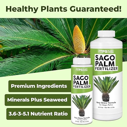 Sago Palm Fertilizer, Complete Liquid Sago Palm Plant Food, 32 oz (1 Quart)