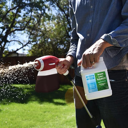 Superior 15-0-15 Liquid Fertilizer Nitrogen & Potash Lawn Food - Concentrated Spray- Any Grass Type- Simple Lawn Solutions Green, Growth - Humic Acid - Kelp Seaweed - Phosphorus-Free (1 Quart)