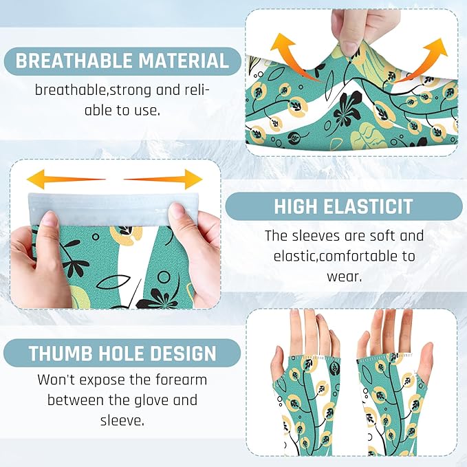 Gardening Sleeves for Women Farm Sun Protection Thorn Proof Cooling Arm Sleeves to Cover Arms for Garden Sports