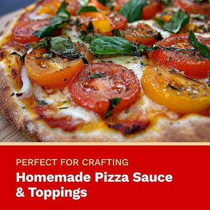 The Harvest Company Organic Pizza Garden Seed Collection – USDA & CCOF Certified Organic, Non-GMO, Open-Pollinated Seeds for Indoor & Outdoor Gardening, 195 Seeds Total