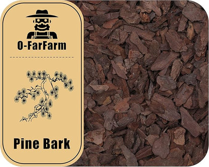 Orchid Bark for Plants, Organic Pine Bark for Proper Root Development for Phalaenopsis, Cattleyas, Dendrobiums, Oncidiums, Paphiopedilums and More (4qt, Medium(12-18mm))