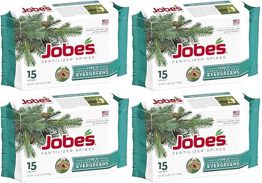 Jobe's 01661 Evergreen Fertilizer Spikes, 15-4 Pack