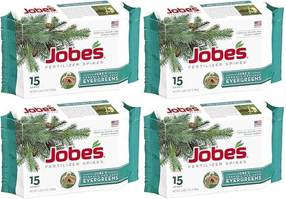 Jobe's 01661 Evergreen Fertilizer Spikes, 15-4 Pack