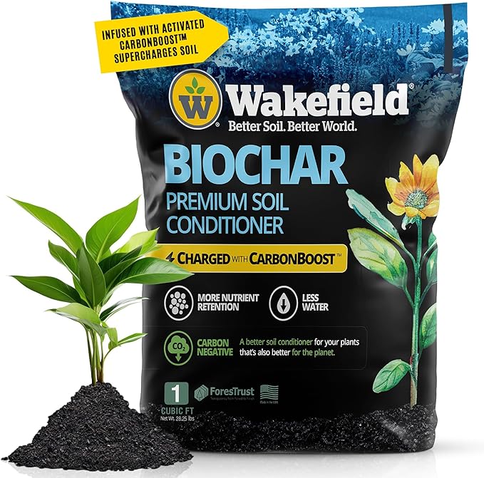 Wakefield Biochar with CarbonBoost One Cubic Foot Bag