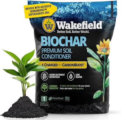 Wakefield Biochar with CarbonBoost One Cubic Foot Bag