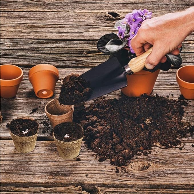 Deepthi 4-Inch Coco Coir Nursery Pots – Pack of 12 Biodegradable Seed Starter Cups – Organic Coir Peat Pots for Seedlings, Herbs, Indoor/Outdoor Gardening – Eco-Friendly Planting Pots