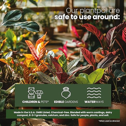 Soil Seed & Water PlantPal Organic All-Stage Nursery Potting Mix – Seed Starter, Propagation and General Purpose Blend - OMRI Listed