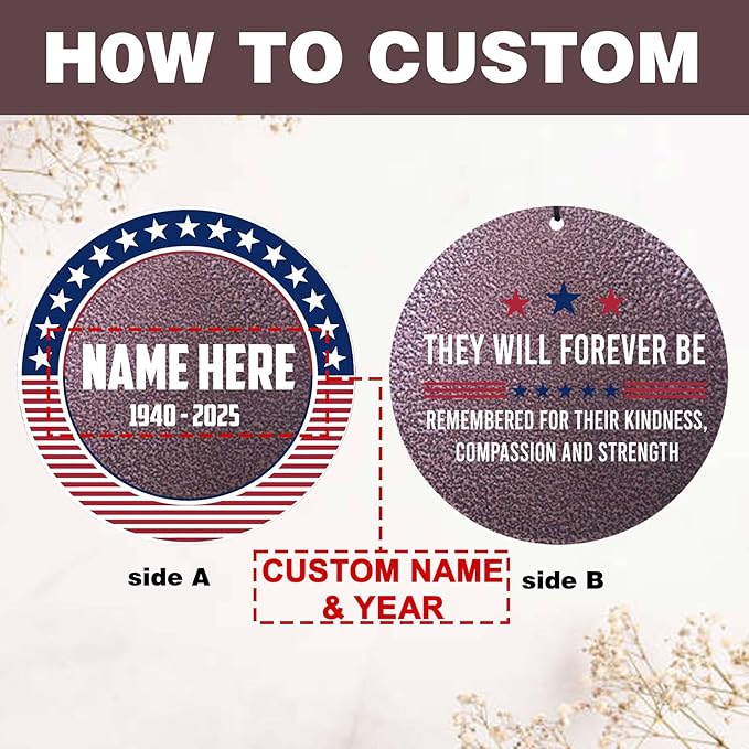 ASTARIN Personalized Wind Chimes for Memorial US Veteran, Deep Tone Wind Chimes for Loss of Loved One Brothers Sisters, Thank You Veteran Solider,Produced in USA