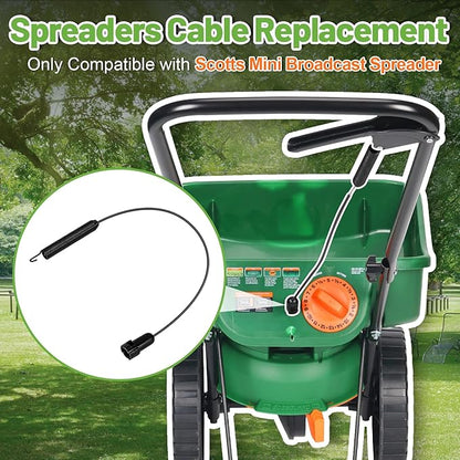 Lawn Spreader Control Cable, Compatible with Scotts Mini Broadcast Spreader, Lawn Fertilizer Control Cord, Spreader Locking Lever Pull Cable Replacement for Scotts Mini Push Lawn Fertilizer