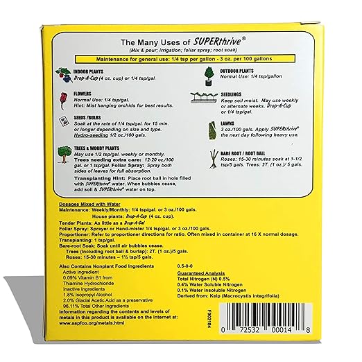 SUPERthrive Original Plant Vitamin Solution with Kelp for All Plants, 4 Oz. - 3 Pack